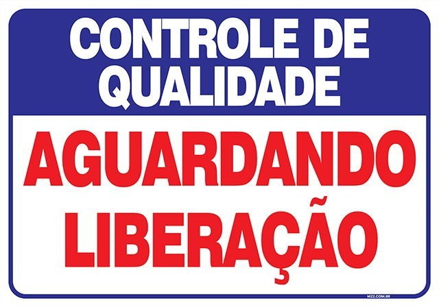 Placa aguardando liberação