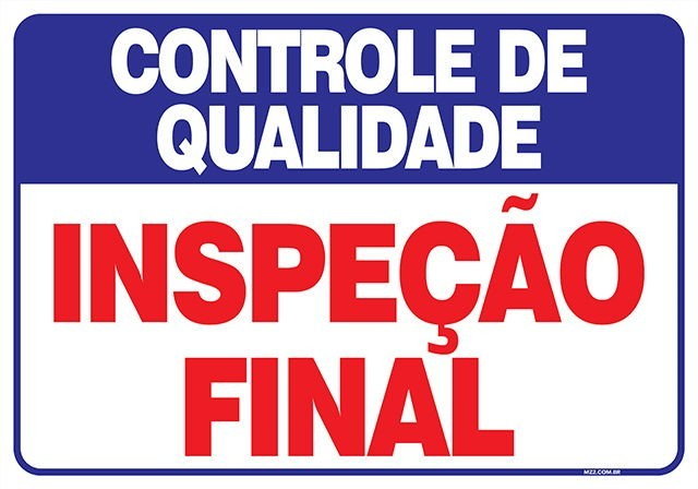 Placa inspeção final