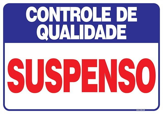 Placa suspenso