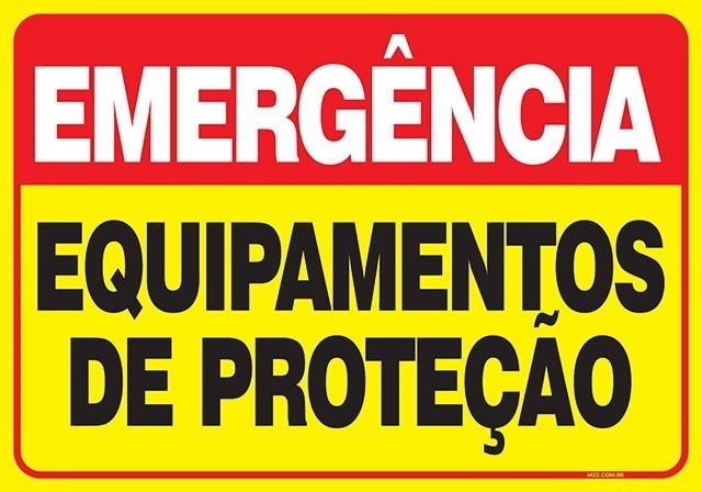 PLACA EQUIPAMENTOS DE PROTEÇÃO