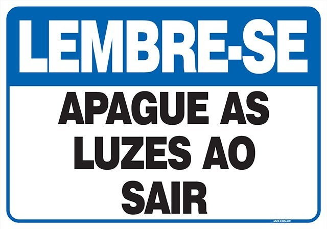 Placa apague as luzes ao sair