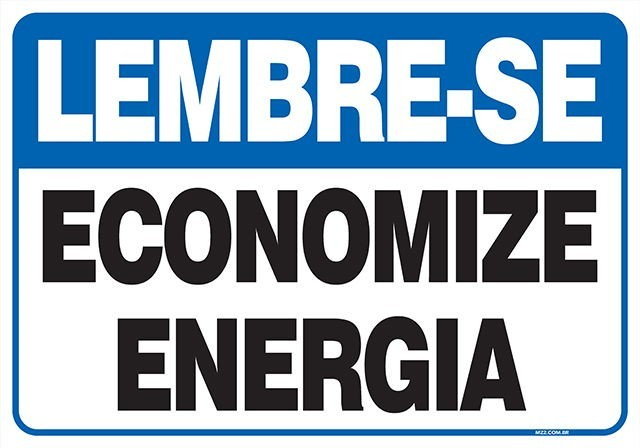 Placa economize energia