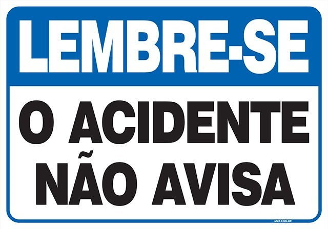 Placa o acidente não avisa