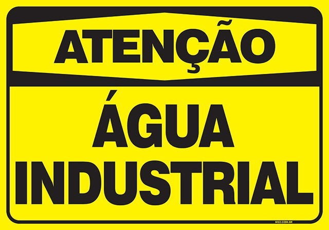 PLACA ÁGUA INDUSTRIAL