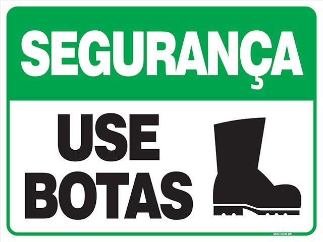 PLACA USE BOTAS