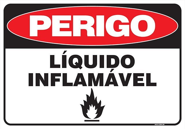 PLACA LÍQUIDO INFLAMÁVEL