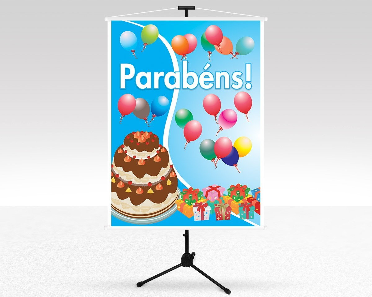 Banner aniversário parabéns