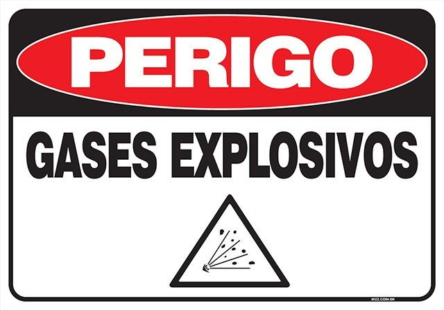 PLACA GASES EXPLOSIVOS