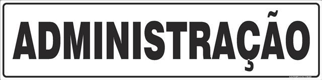 PLACA ADMINISTRAÇÃO