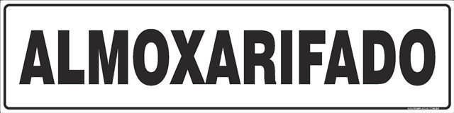 Placa almoxarifado