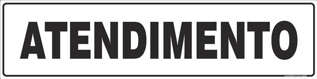 Placa atendimento