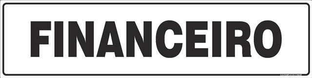 Placa financeiro