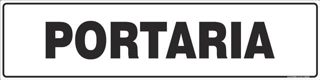 Placa portaria
