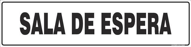 Placa sala de espera