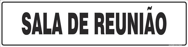 Placa sala de reunião