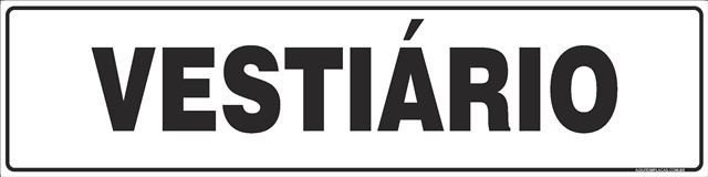 Placa vestiário