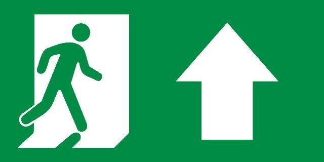 PLACA SAÍDA PORTA ACIMA