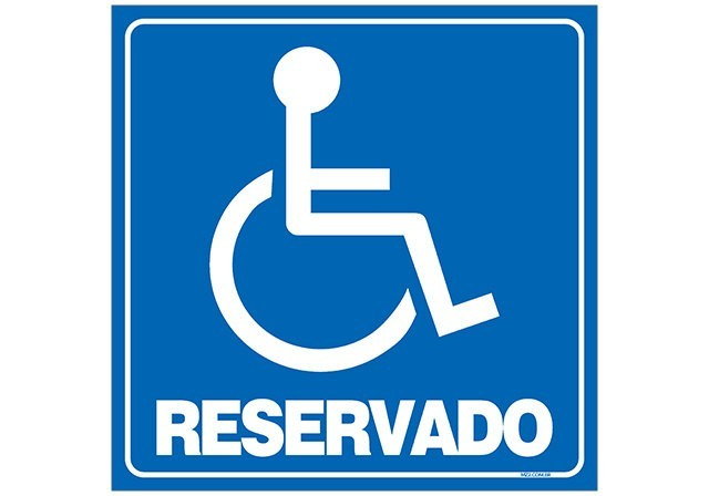 PLACA DEFICIENTE FISICO LOCAL RESERVADO