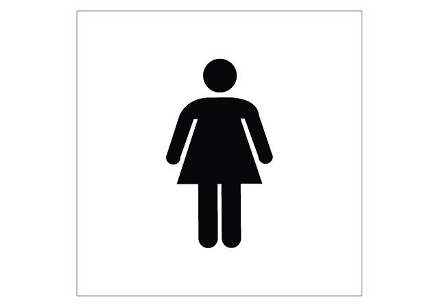 PLACA BANHEIRO FEMININO