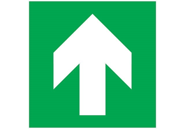 PLACA PICTOGRAMA INDICATIVA PARA CIMA