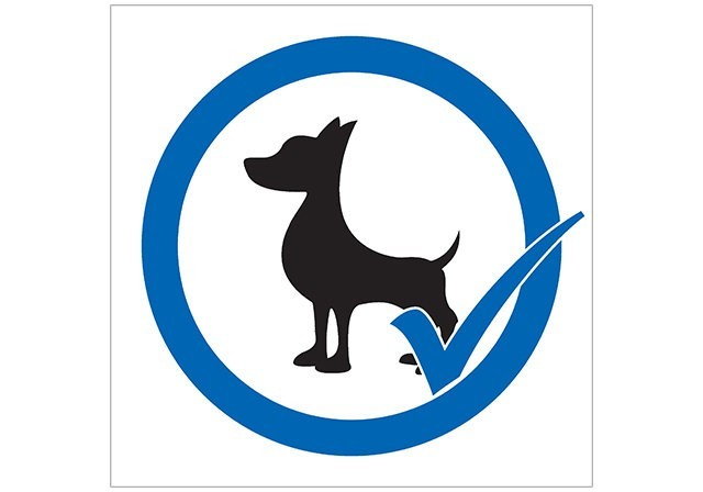 PLACA PERMITIDO CACHORROS OU CÃES