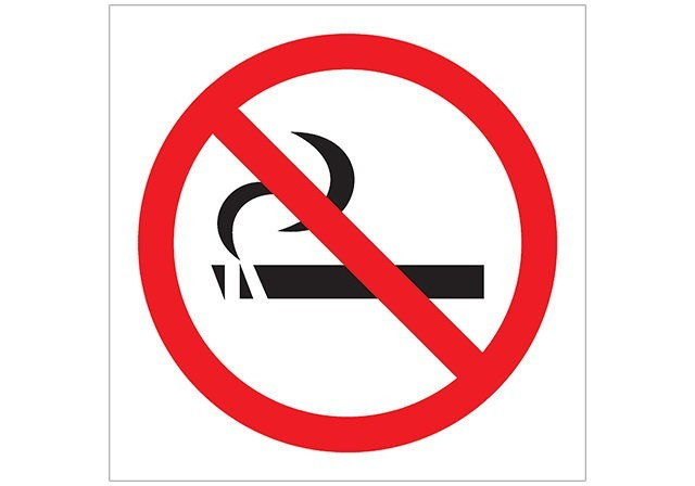 Placa proibido fumar