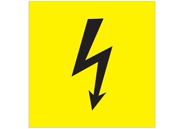 PLACA PICTOGRAMA ELETRICIDADE