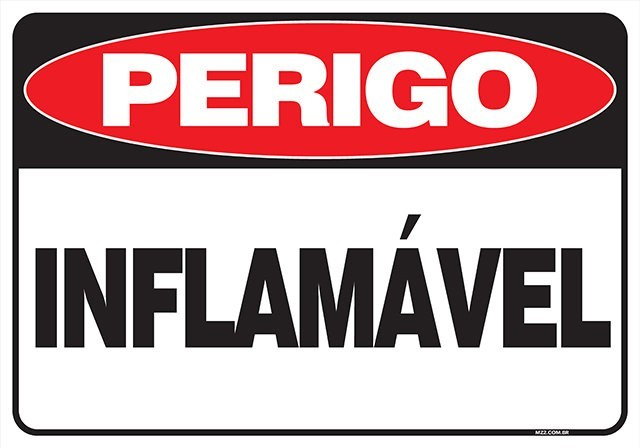 PLACA INFLAMÁVEL