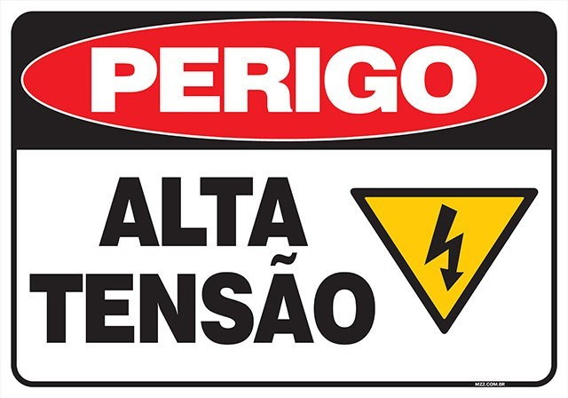 PLACA ALTA TENSÃO