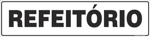 Placa refeitório