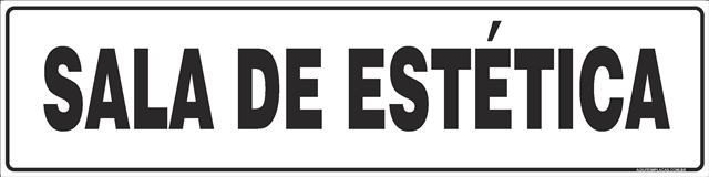 Placa sala de estética