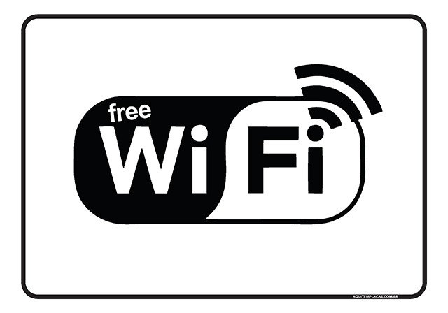 PLACA FREE WI-FI