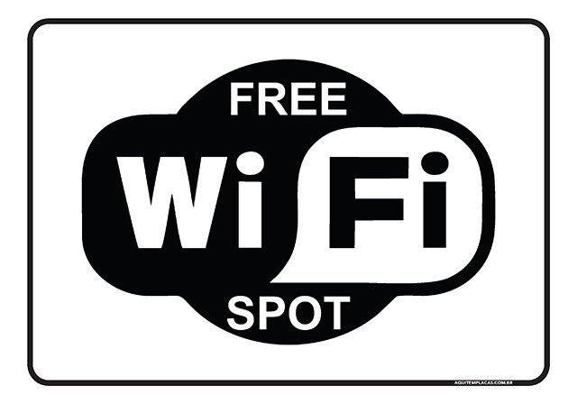 PLACA FREE WI-FI SPOT