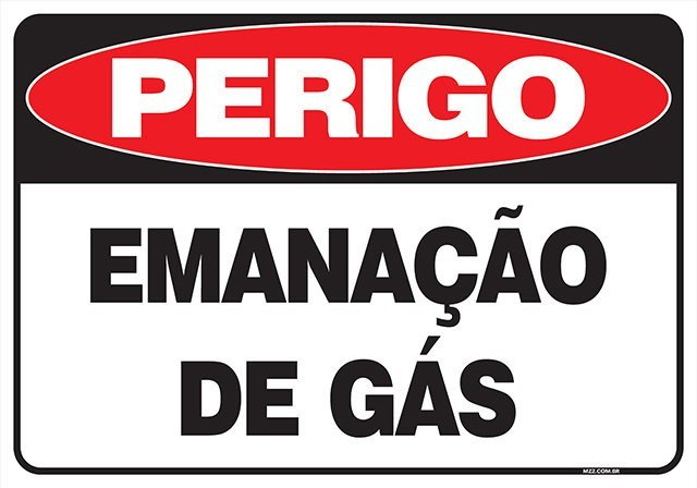 Placa emanação de gás