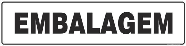 Placa embalagem