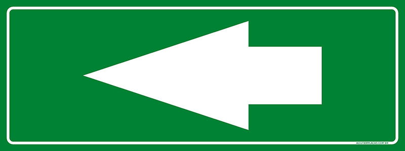 PLACA INDICATIVA ESQUERDA