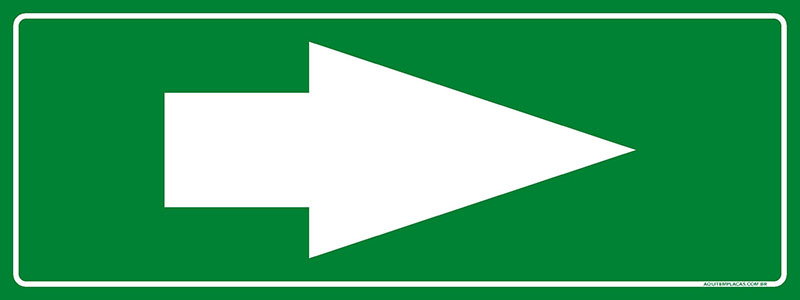 PLACA INDICATIVA DIREITA