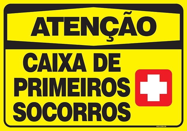PLACA CAIXA PRIMEIROS SOCORROS