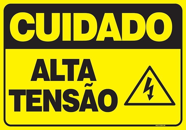 PLACA ALTA TENSÃO