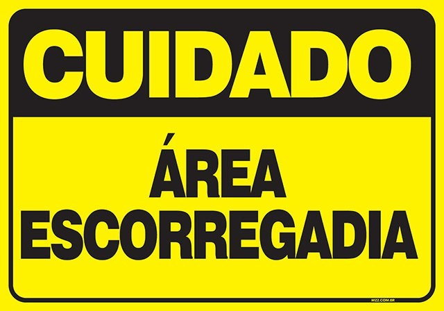 PLACA ÁREA ESCORREGADIA