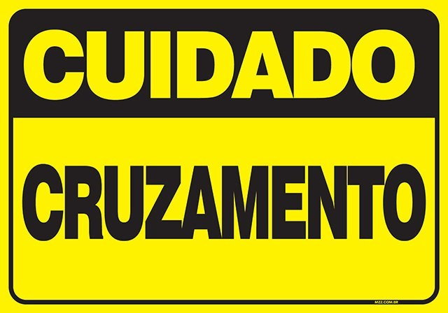 PLACA CRUZAMENTO