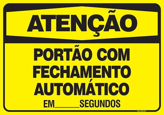 PLACA PORTAO COM FECHAMENTO AUTOMÁTICO
