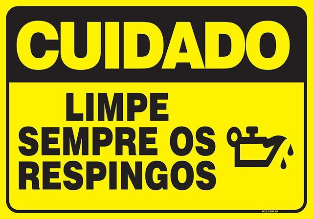 PLACA LIMPE SEMPRE OS RESPINGOS