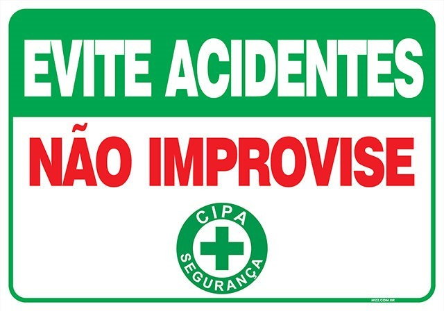 PLACA NÃO IMPROVISE