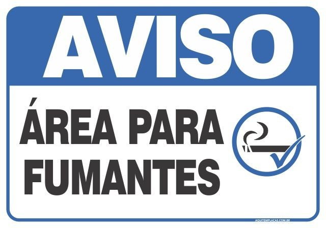 PLACA ÁREA PARA FUMANTES