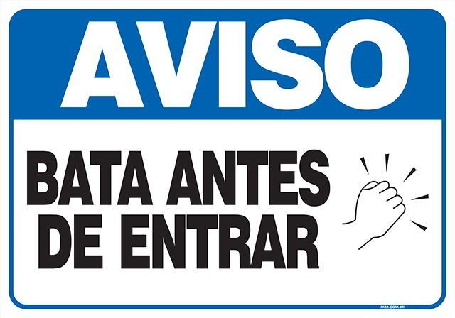 PLACA BATA ANTES DE ENTRAR