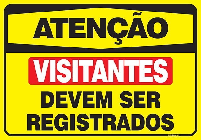 Placa visitantes devem ser registrados