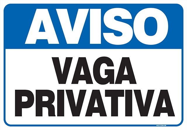 Placa vaga privativa
